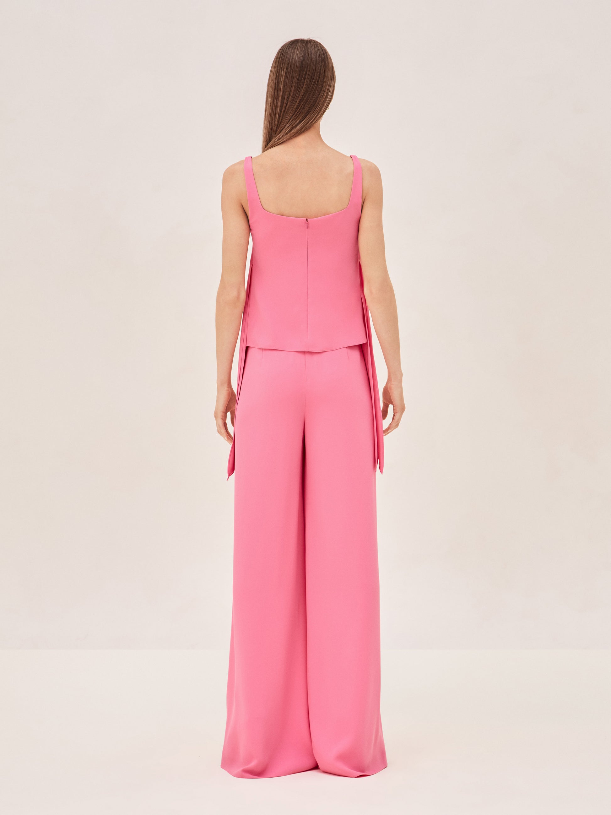 ALEXIS Dinah wide leg pant in pink back image