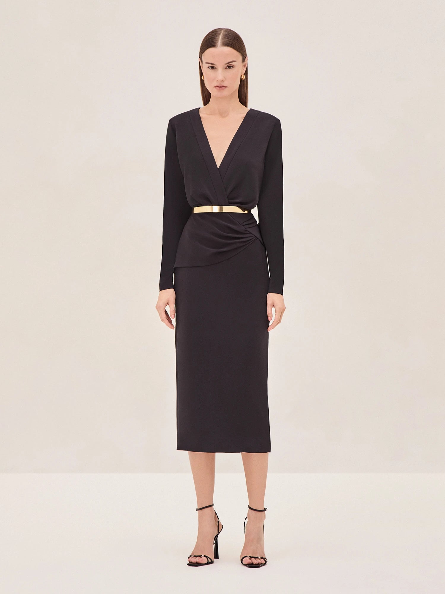 alexis cream fraser midi dress ALEXIS Fraser Midi Dress In Cream