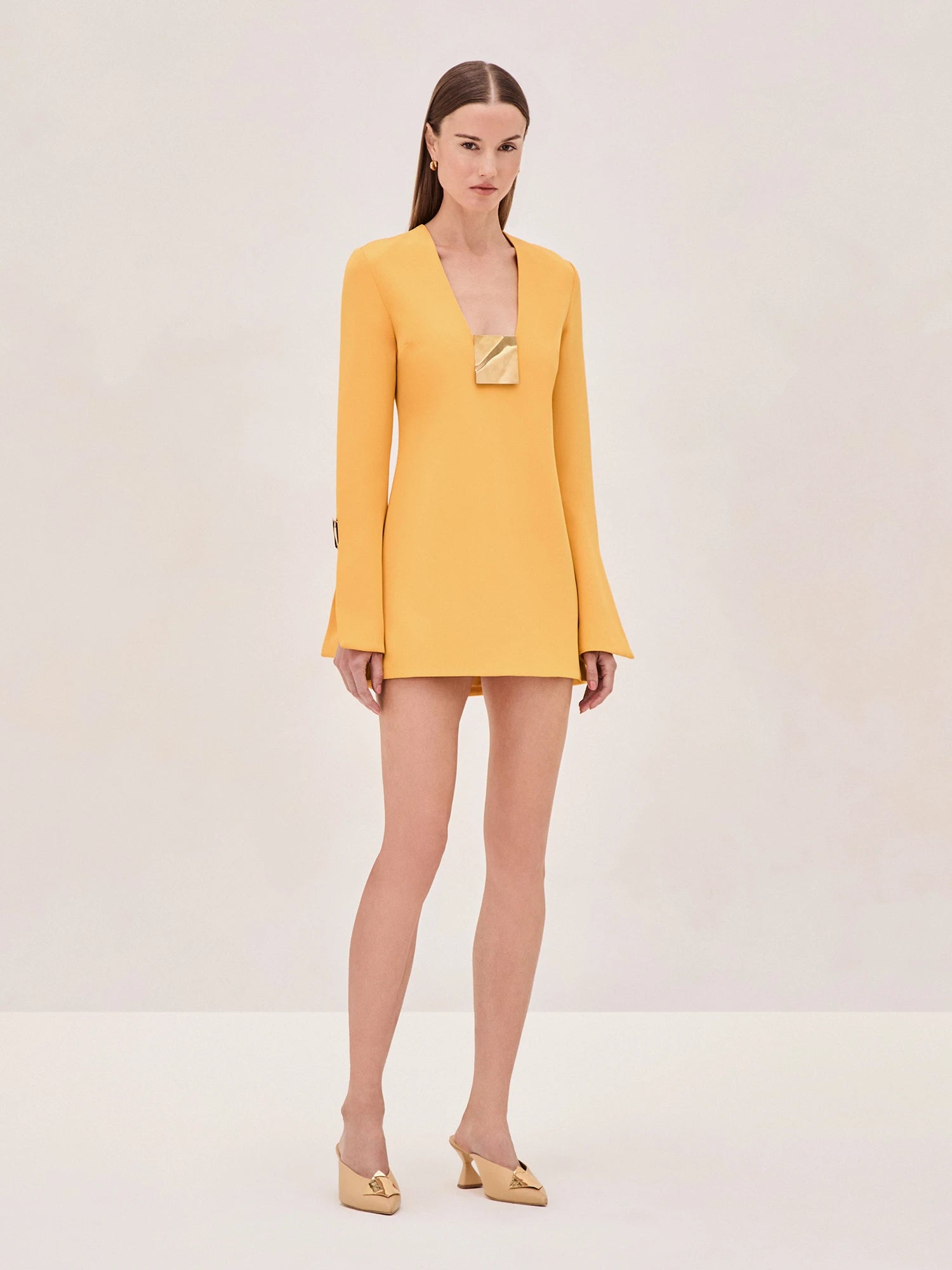 alexis gold dresses ALEXIS Eli Dress GOLD / XS