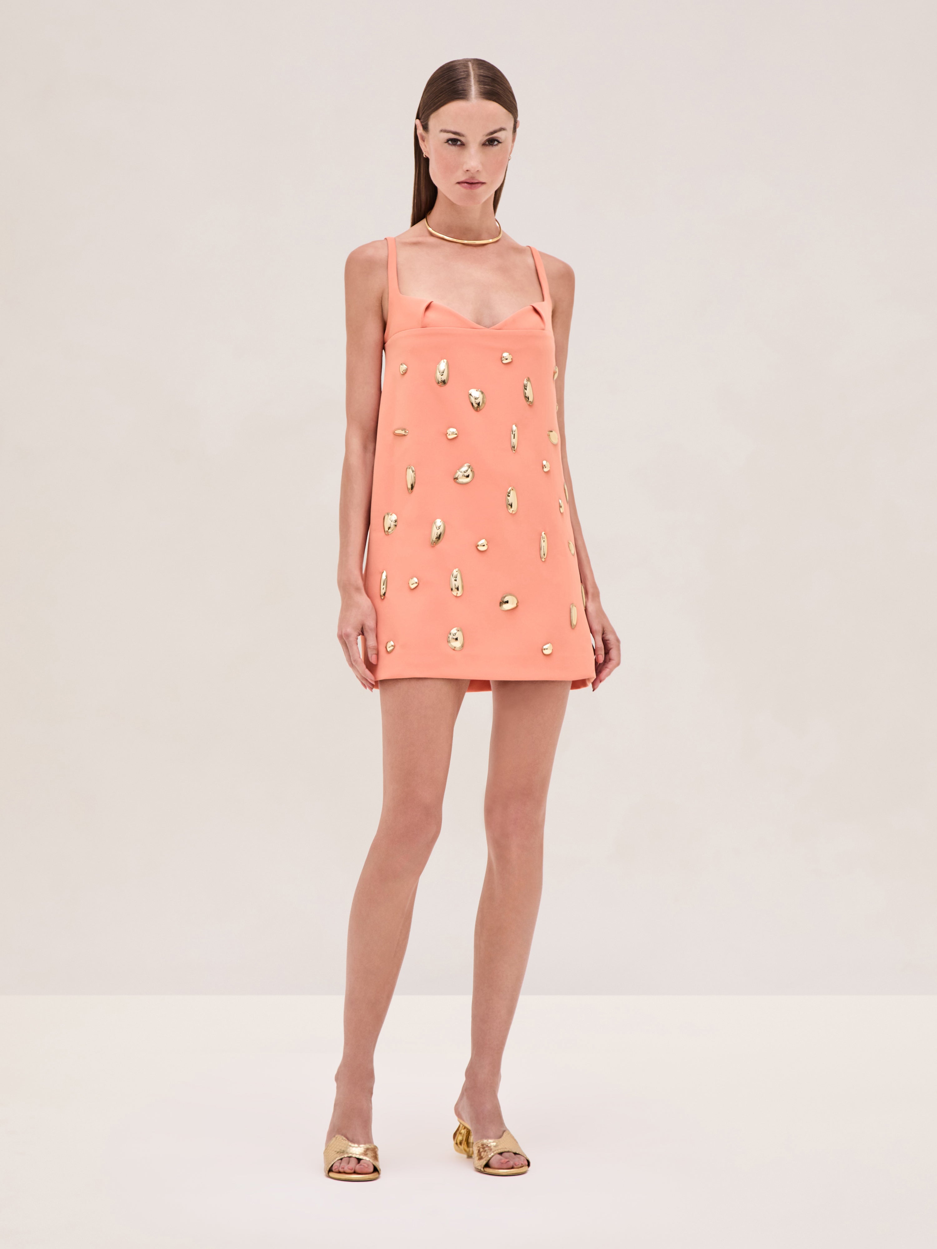 alexis tangerine larsen mini dress Alexis Larsen Dress in Tangerine
