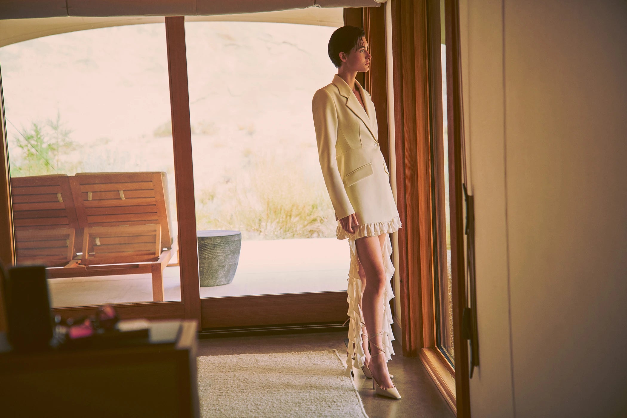 Alexis Alondra Dress in in ivory 