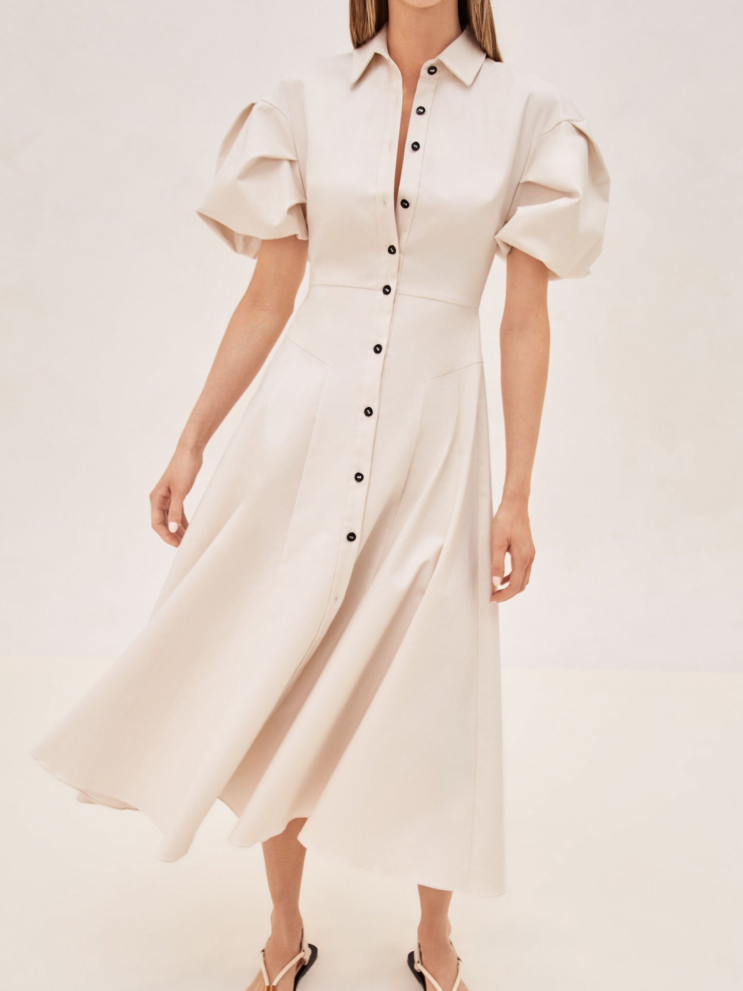 Alexis Amilya Midi Dress in cream hover image