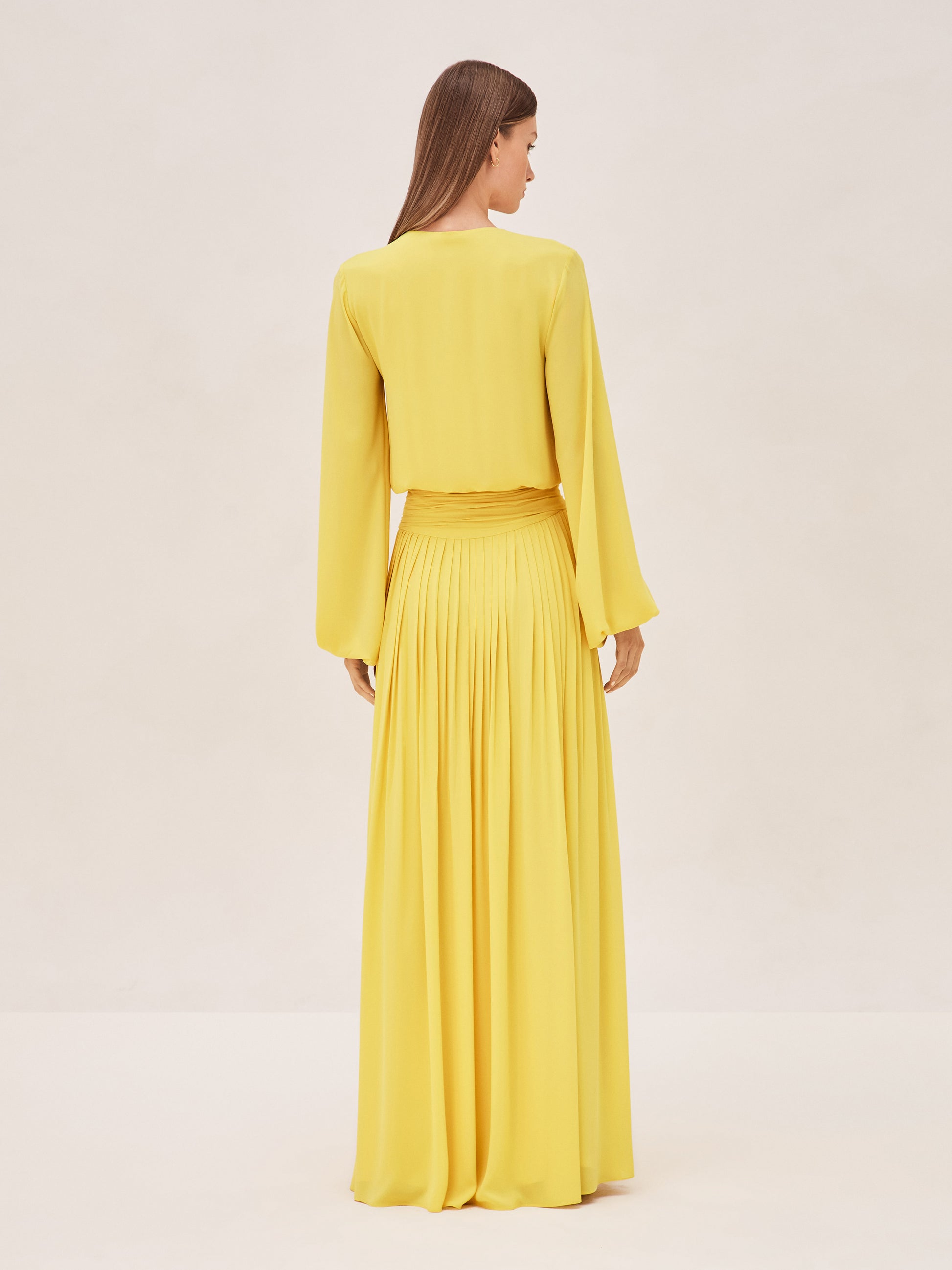 ALEXIS Diane Dress in yellow back image