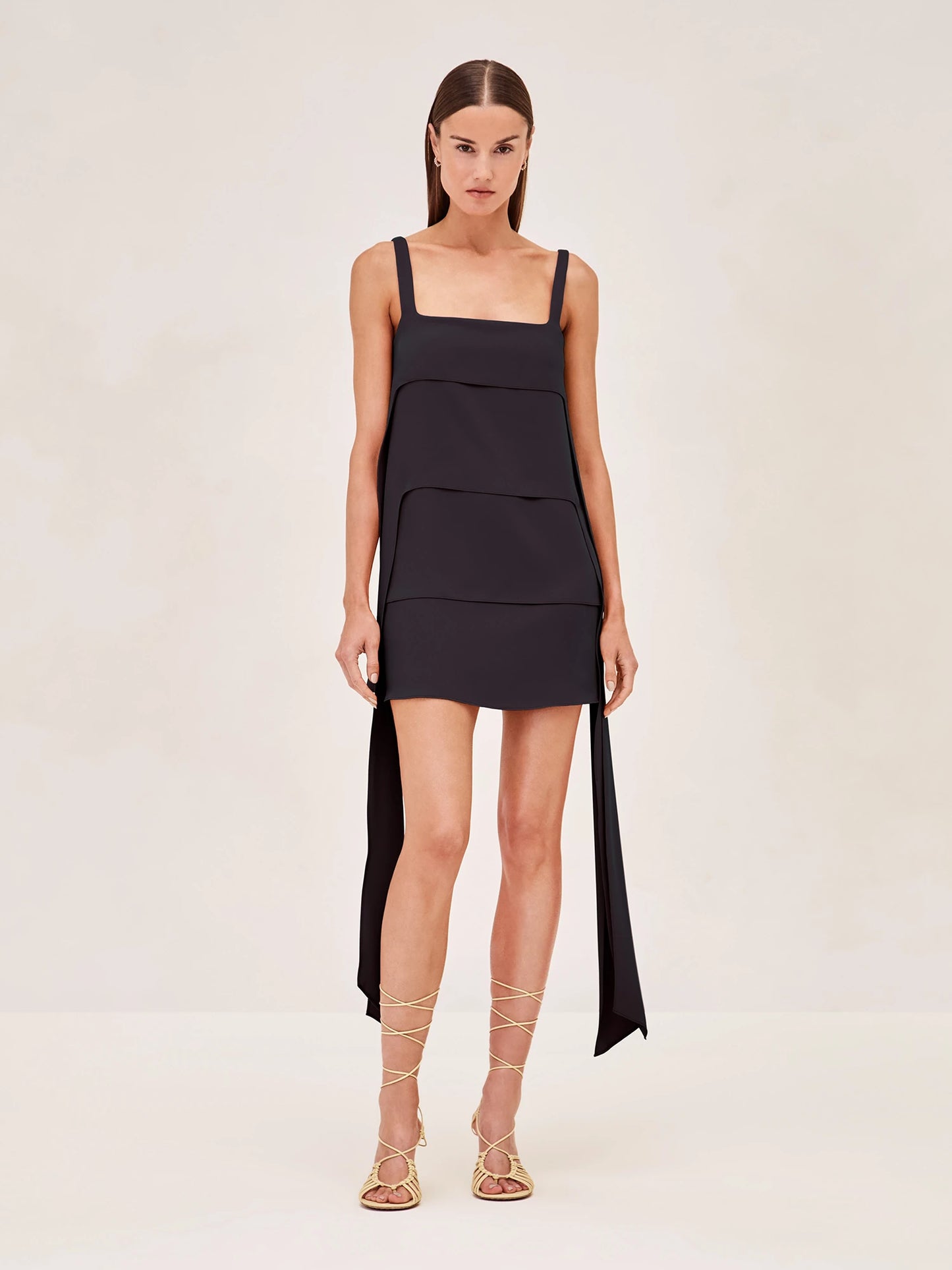 Alexis Hazel sleeveless mini dress in black
