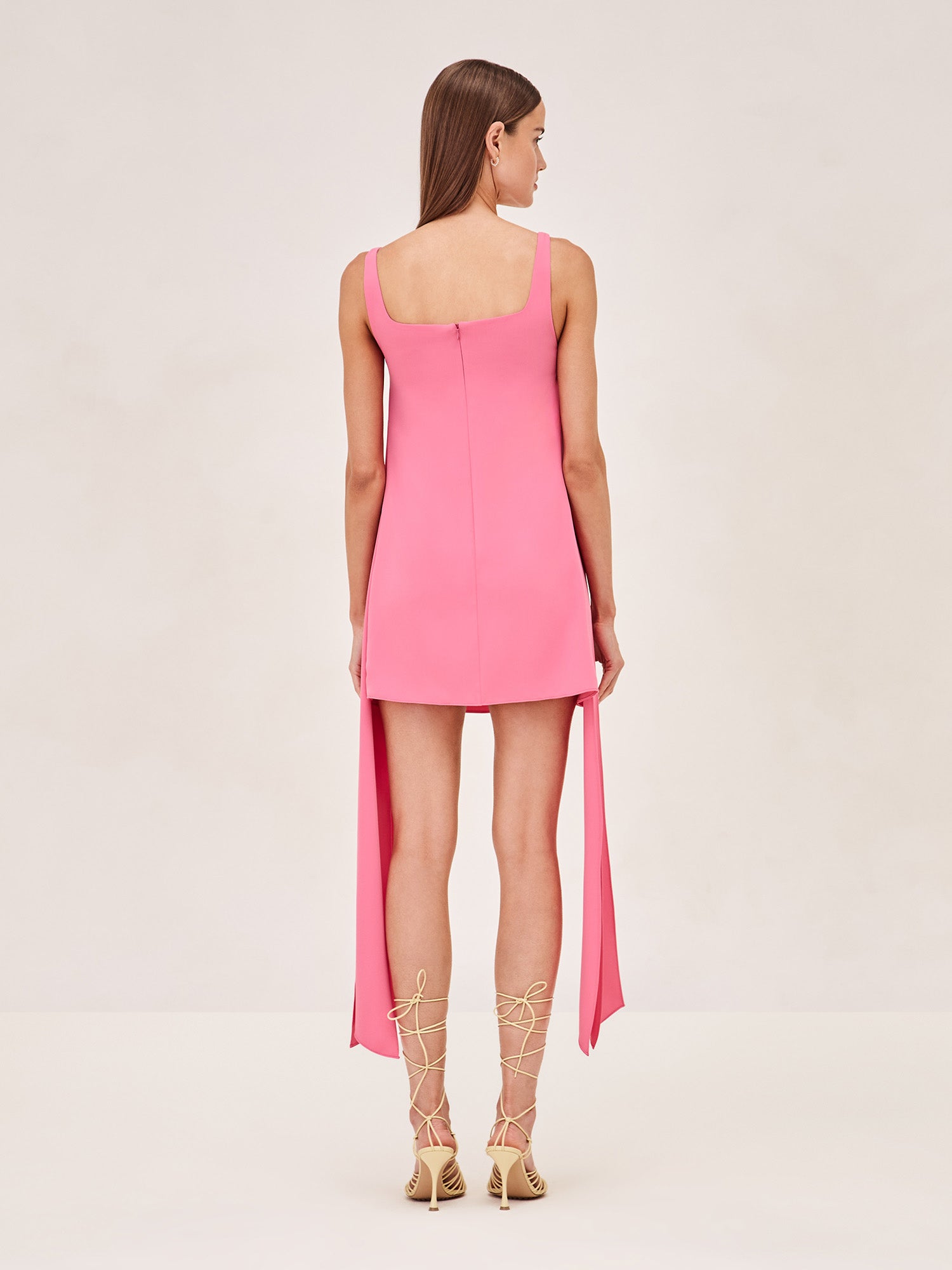 Alexis Hazel sleeveless  mini dress in pink back image