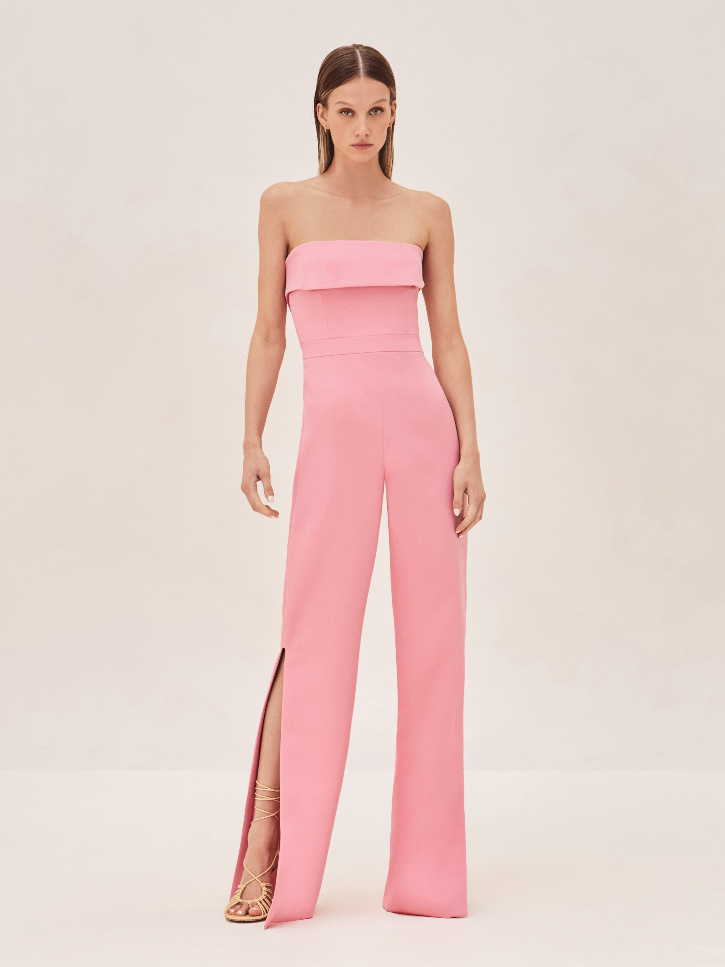 Alexis strapless jumpsuit shop