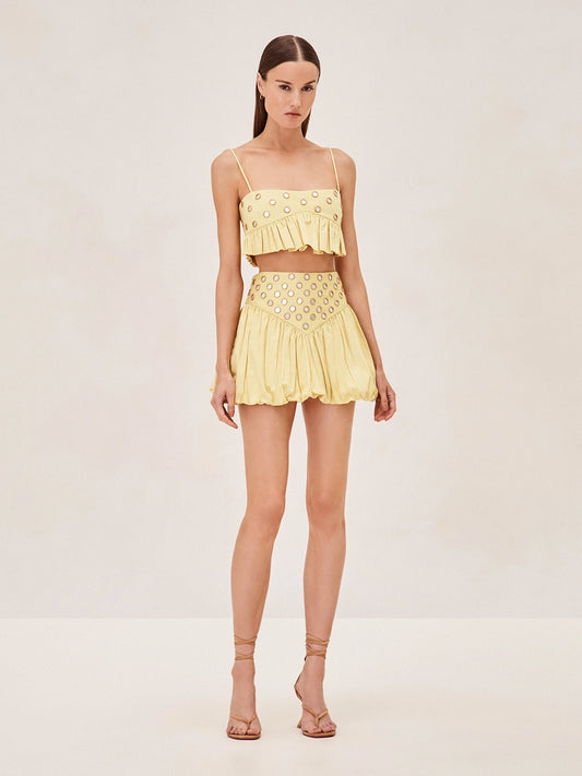Alexis gingham imari skirt online