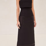 ALEXIS Noval Midi dress in black