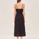 ALEXIS Noval Midi dress in black